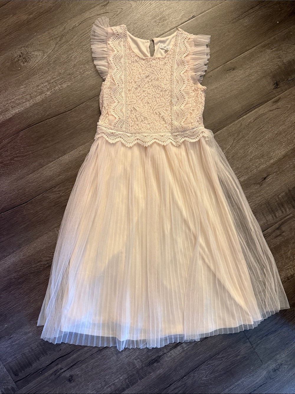 Nannette Cream Lace & Tulle Party Dress